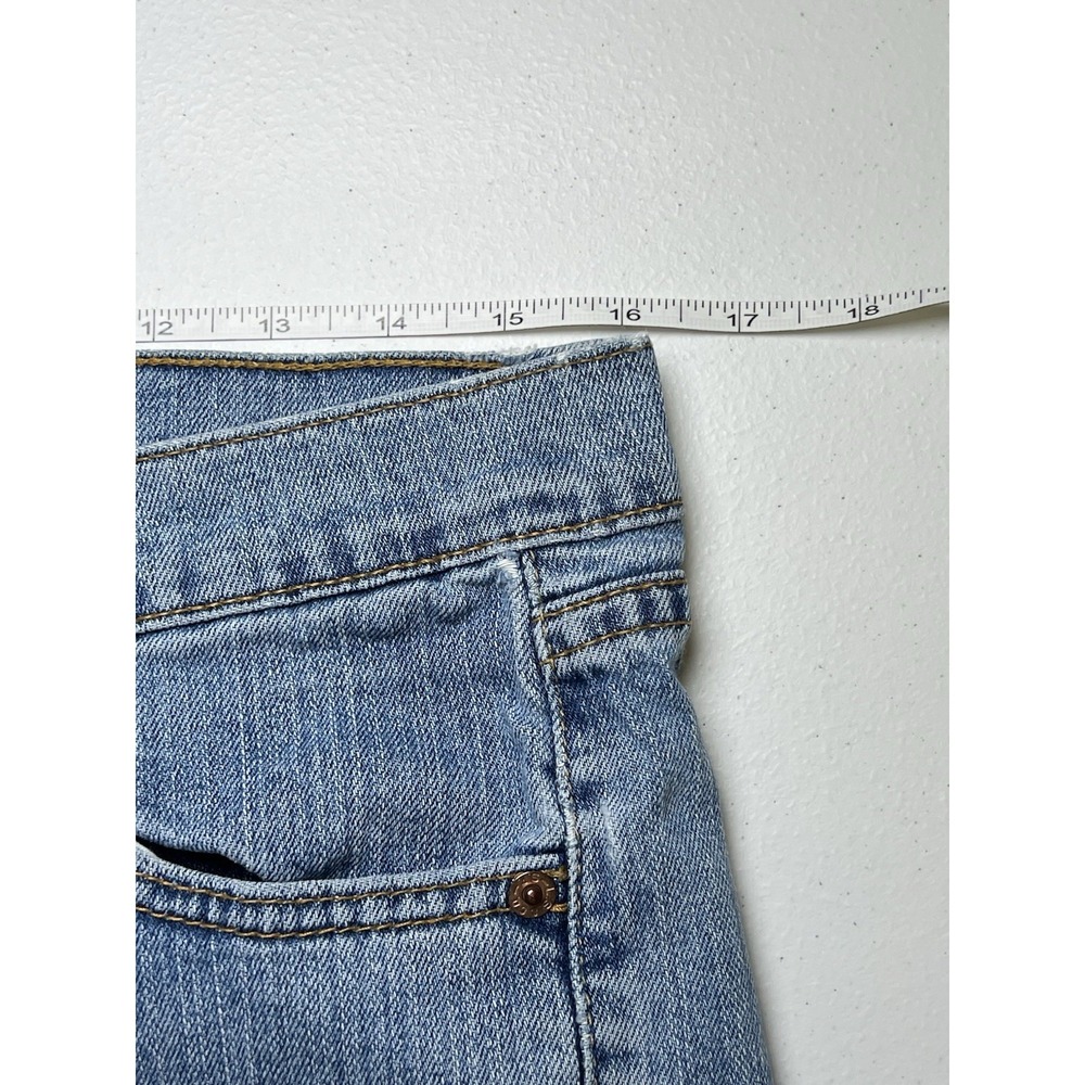 Vtg Levi's 513 Cut Off Jean Shorts Button Fly Low Slouch Stretch 32 Size 9 Jr S - Picture 8 of 8